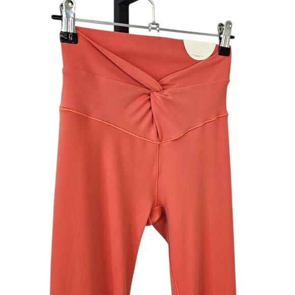 Aerie Offline Real Me Extra Flare Twist Front Leggings, Yoga, Orange, Size Small - Picture 9 of 9